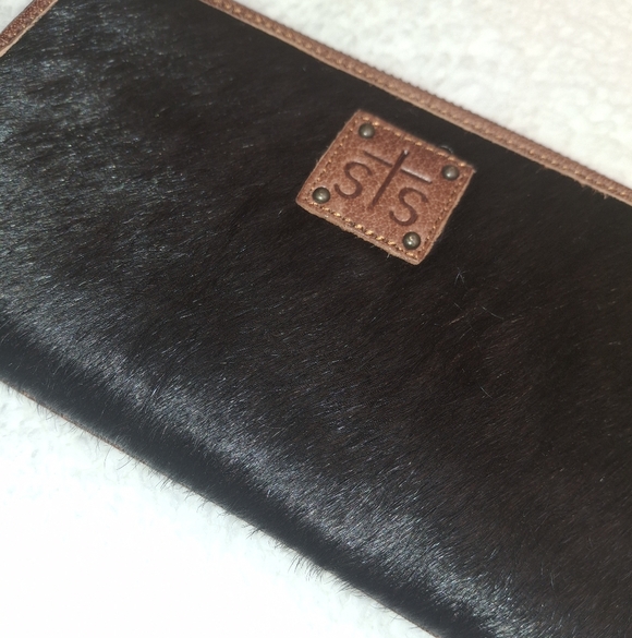 STS Ranchwear Black and Brown Wallet - Picture 8 of 9
